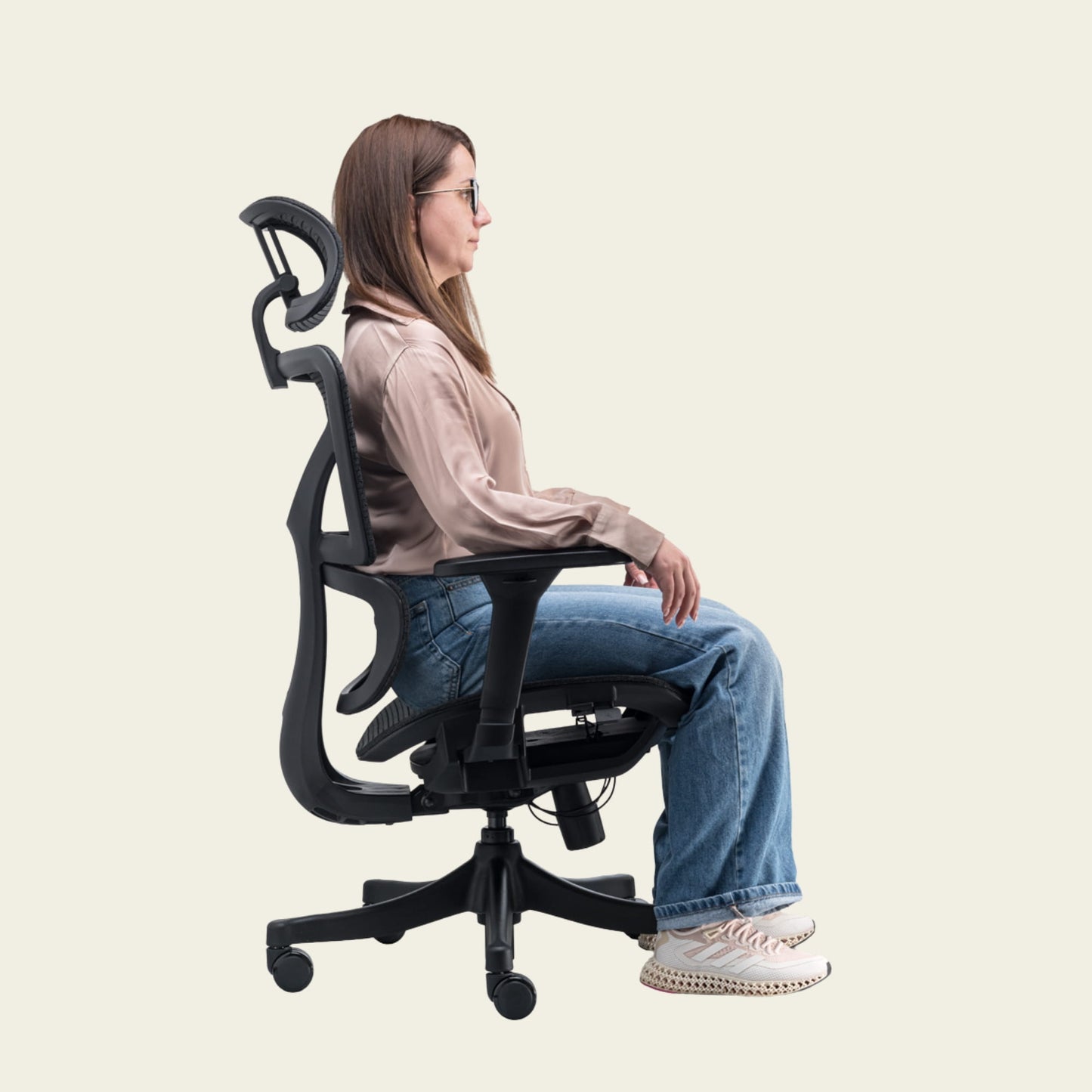 Scaun de birou Human Negru